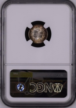 Канада 5 центов 1902 г. H, NGC MS66, "Король Эдуард VII (1902 - 1910)"