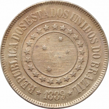 Бразилия 200 рейсов 1889 г., AU, "Первая Республика (1889 - 1942)"