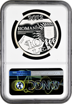 Румыния 10 леев 2012 г., NGC PF69 UC, "100 лет первому румынскому паспорту"