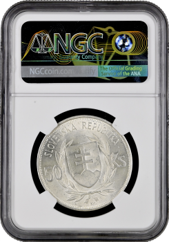 Словакия 50 крон 1944 г., NGC MS62, "5 лет Словацкой Республике"