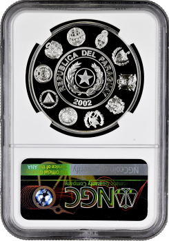 Парагвай 1 гуарани 2002, NGC PF69 UC, "V Иберо-Америка - Навигация"
