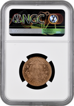 Боливия 50 сентаво 1942 г., NGC MS64 RD ORIGINAL, "Республика Боливия (1870 - 1963)"