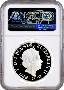 Великобритания 2 фунта 2022 г., NGC PF70 UC, "Звери Тюдоров - Пантера Сеймура" Top Pop