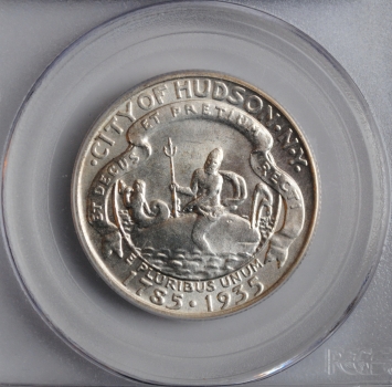 США 50 центов 1935 г., PCGS MS64, '150 лет городу Гудзон, штат Нью-Йорк'