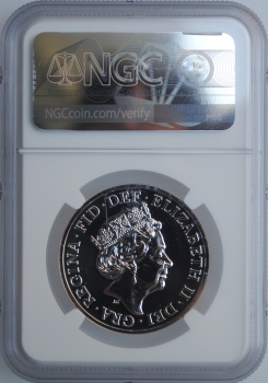 Великобритания 50 фунтов 2015 г., NGC MS69 DPL, "Стоящая Британия"