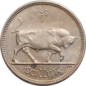 Ирландия 1 шиллинг 1963 г., UNC, "Республика Ирландия (Éire) (1939 - 1969)"