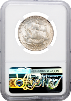 США 50 центов 1935 г., NGC MS64, "150 лет городу Гудзон, штат Нью-Йорк"