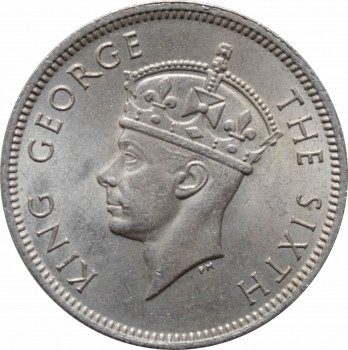 Малайя 20 центов 1948 г., BU, "Король Георг VI (1939 - 1950)"