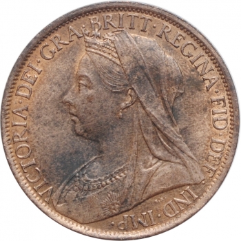 Великобритания 1 пенни 1901 г., UNC, "Королева Виктория (1838 - 1901)"