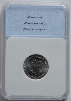 Венгрия 50 филлеров 1965 г., NNC MS-66, 'Народная Республика (1949-1989)'