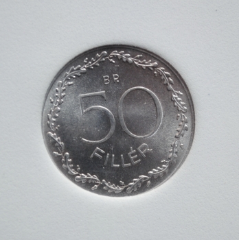 Венгрия 50 филлеров 1965 г., NNC MS-66, 'Народная Республика (1949-1989)'