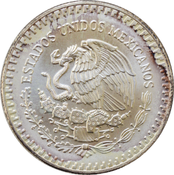 Мексика 1 онза 1992 г., UNC, "Серебряная инвестиционная монета "Свобода"