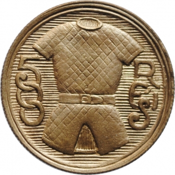 Бразилия 500 рейсов 1932 г., NGC MS67, "400 лет колонизации Бразилии" Top Pop