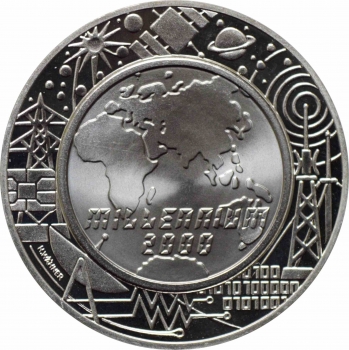 Австрия 100 шиллингов 2000 г., PROOF, "Миллениум"
