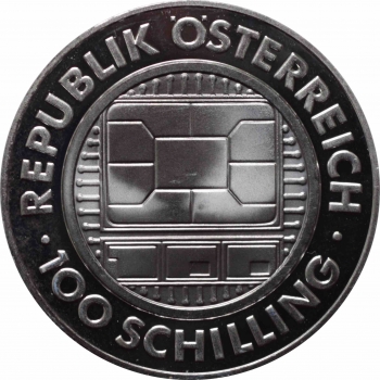 Австрия 100 шиллингов 2000 г., PROOF, "Миллениум"