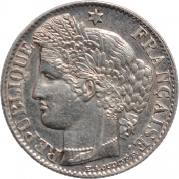 Франция 50 сантимов 1895 г. A, AU, "Третья Республика (1870 - 1941)"