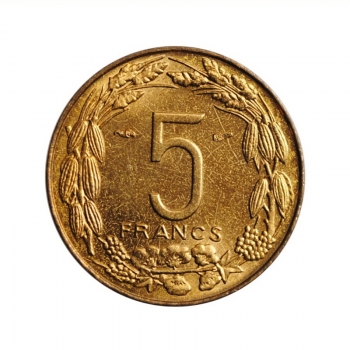 Французская Экваториальная Африка 5 франков 1958 г., BU, "Колония Франции (1942 - 1958)"