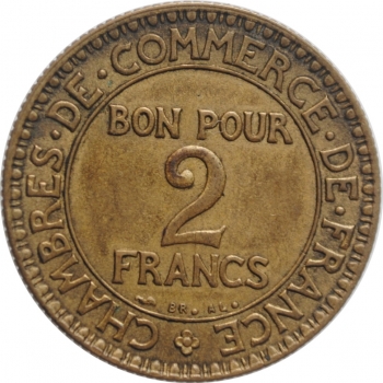 Франция 2 франка 1920 г., AU, "Третья Республика (1870 - 1941)"