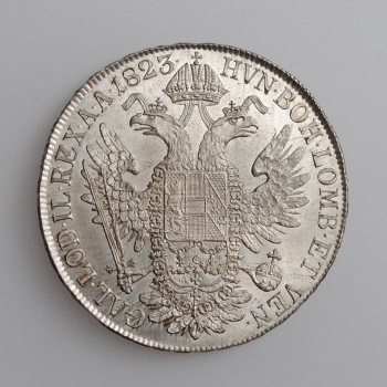 Австрия 1 талер 1823 г. A, UNC, "Император Франц II (1806 - 1835)"