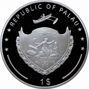Палау 1 доллар 2016 г., PROOF, "Величайшие военачальники истории - Фердинанд Фош"
