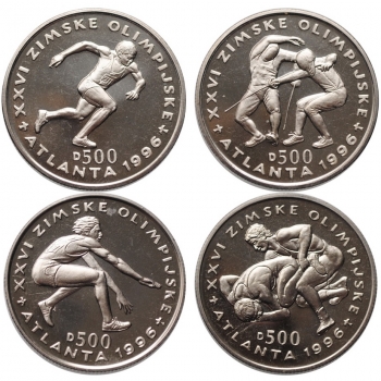 Босния и Герцеговина набор 500 динаров 1996 г., UNC, "Олимпийские Игры, Атланта 1996"