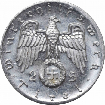 Австрия - Третий рейх жетон 2 шиллинга 1936-1937, UNC, "Winterhilfswerk Tirol"