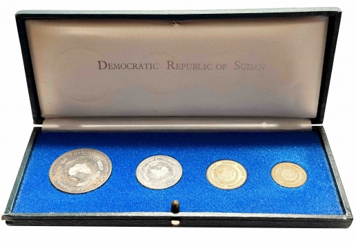 Судан 5, 10, 25, 50 фунтов 1978 г., ESSAI PROOF, "Встреча Организации африканского единства, Хартум''