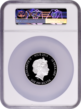 Ниуэ 10 долларов 2016 г., NGC PF69 UC, "Совершенство в искусстве - Дони Тондо" Top Pop