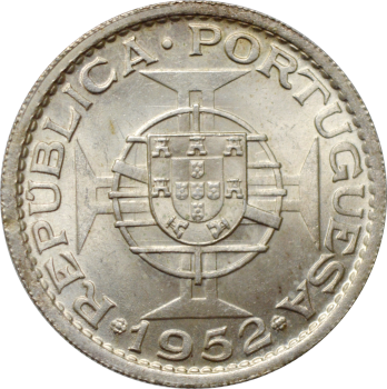Ангола 20 эскудо 1952 г., BU, "Португальская колония (1921 - 1974)"