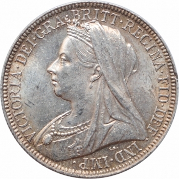 Великобритания 2 шиллинга (флорин) 1896 г., NGC MS62, "Королева Виктория (1838 - 1901)"