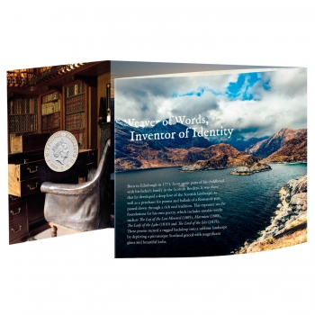 Великобритания 2 фунта 2021 г., BU, "250 лет со дня рождения сэра Вальтера Скотта"