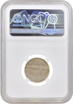 Гренландия 50 эре 1922 г., NGC MS61, "Креолитовые шахты Ивигтута"