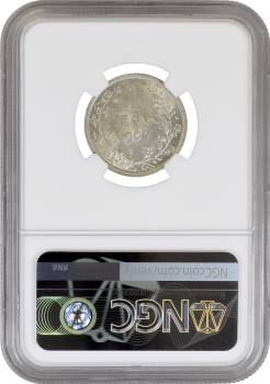 Бельгия 1 франк 1904 г. DER, NGC MS62, "Король Леопольд II (1865 - 1909)"