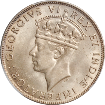 Британская Восточная Африка 1 шиллинг 1941 г. I, PCGS MS63, "Король Георг VI (1937 - 1952)"
