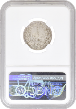 Сан-Марино 1 лира 1906 г. R, NGC MS64, "Республика Сан-Марино (1864 - 1938)"