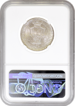 Сан-Марино 10 лир 1937 г.R , NGC MS65, "Республика Сан-Марино (1864 - 1938)"