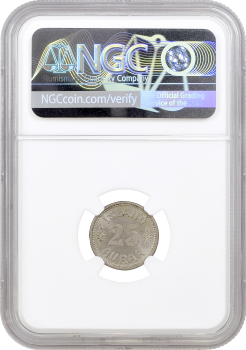 Исландия 25 эйре 1933 г. N, NGC MS62, "Король Кристиан X (1922 - 1943)"