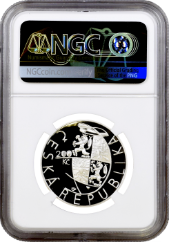 Чехия 200 крон 1999 г., NGC PF68 UC, "200 лет пражской академии изобразительных искусств" Top Pop
