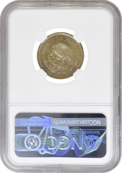 Мексика 10 сентаво 1946 г. Mo, NGC MS64, "Мексиканские Соединённые Штаты (1905 - 1969)"