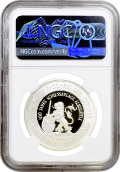 Швейцария 20 франков 1999 г., NGC PF69 UC, "Стрелковый фестиваль в Альбисгютли" Top Pop