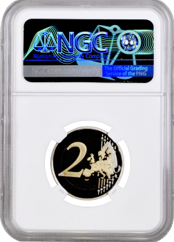 Монако 2 евро 2012 г., NGC PR69 UC, "500 лет признания независимости Монако" Top Pop