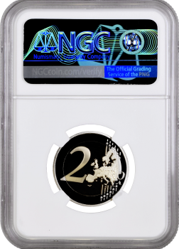 Монако 2 евро 2020 г., NGC PF70 UC, "300 лет со дня рождения Оноре III" Top Pop