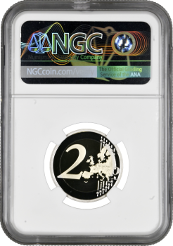 Сан-Марино 2 евро 2016 г., NGC PF70 UC, "400 лет со дня смерти Уильяма Шекспира" Top Pop