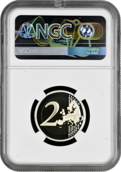 Сан-Марино 2 евро 2015 г., NGC PF70 UC, "25 лет объединению Германии" Top Pop