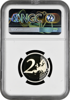 Сан-Марино 2 евро 2020 г., NGC PF69 UC, "500 лет со дня смерти Рафаэля" Top Pop