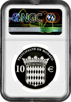 Монако 10 евро 2012 г., NGC PF68 UC, "400 лет Оноре II как суверенному Принцу Монако"