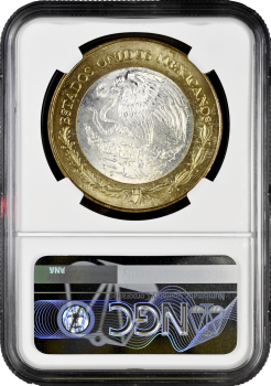 Мексика 100 песо 2006 г., NGC MS64, "180 лет Федерации - Южная Нижняя Калифорния"