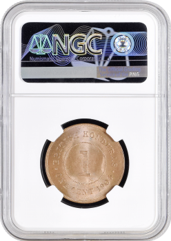 Британский Гондурас 1 цент 1904 г., NGC MS64 RB, "Король Эдуард VII (1902 - 1910)"