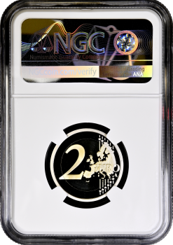 Сан-Марино 2 евро 2017 г., NGC PF69 UC, "Международный год развития туризма"