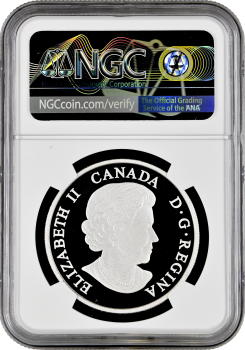 Канада 20 долларов 2019 г., NGC PF70 UC, "50 лет песне Джона Леннона "Дайте миру шанс" Top Pop